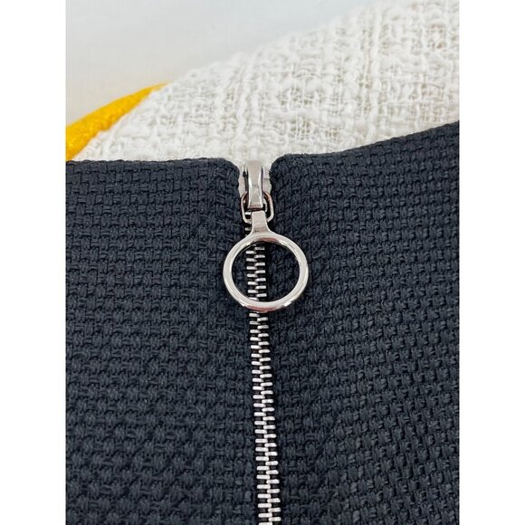 Roksanda Ilincic Color Block Midi Dress Size 10 Multicolored Half Sleeve Back Zi - Picture 8 of 10